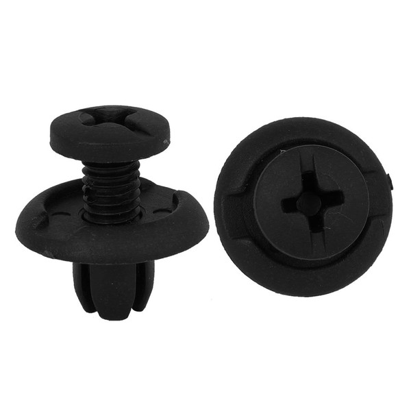 uxcell Rivet Clips, Rivets, Nylon, 0.3 inches (8 mm), Hole