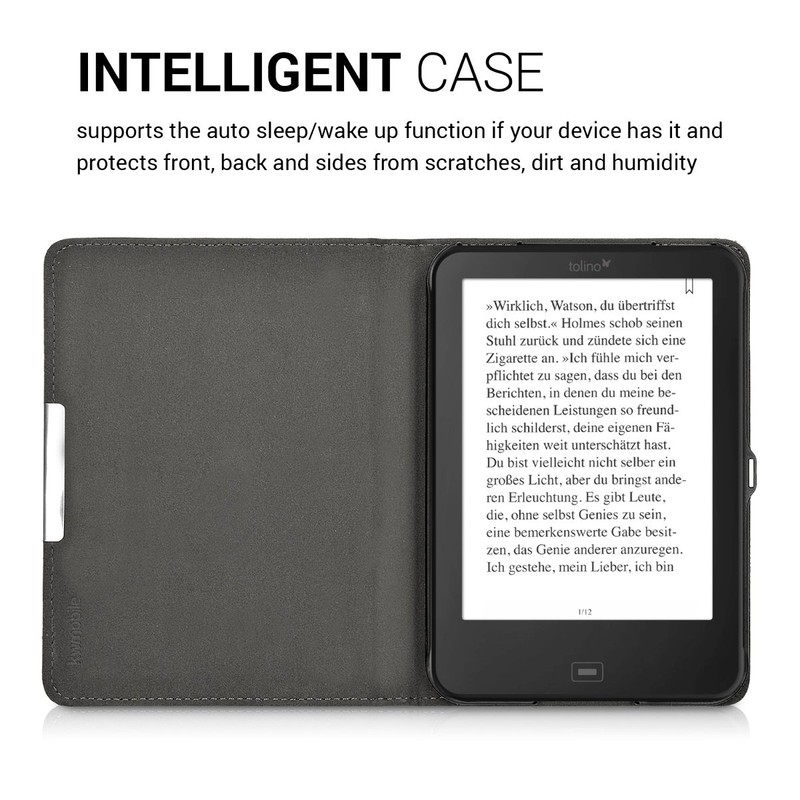 kwmobile Flip Case Compatible with Tolino Shine 2 HD Case