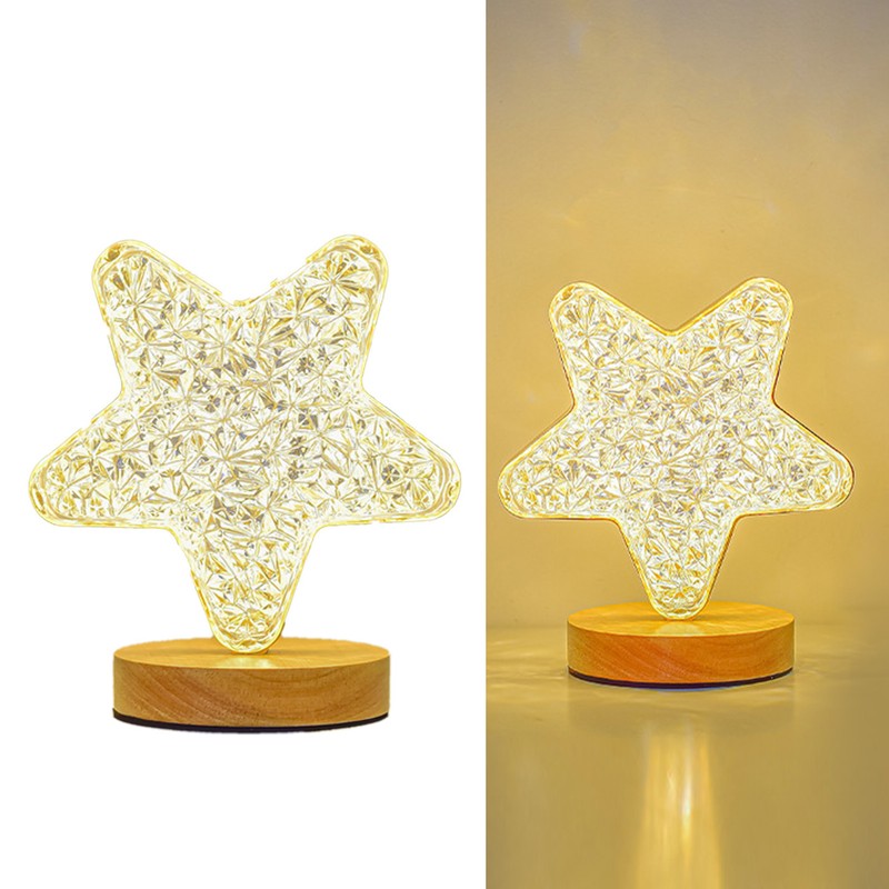 Table Lamp 3W Remote Control Warm Light Exquisite Look Timing