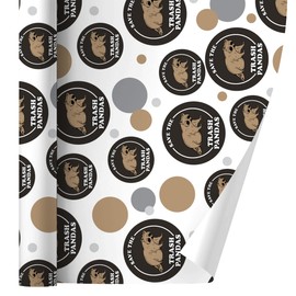 GRAPHICS & MORE Save the Trash Pandas Raccoons Funny Humor Gift Wrap Wrapping Paper Roll