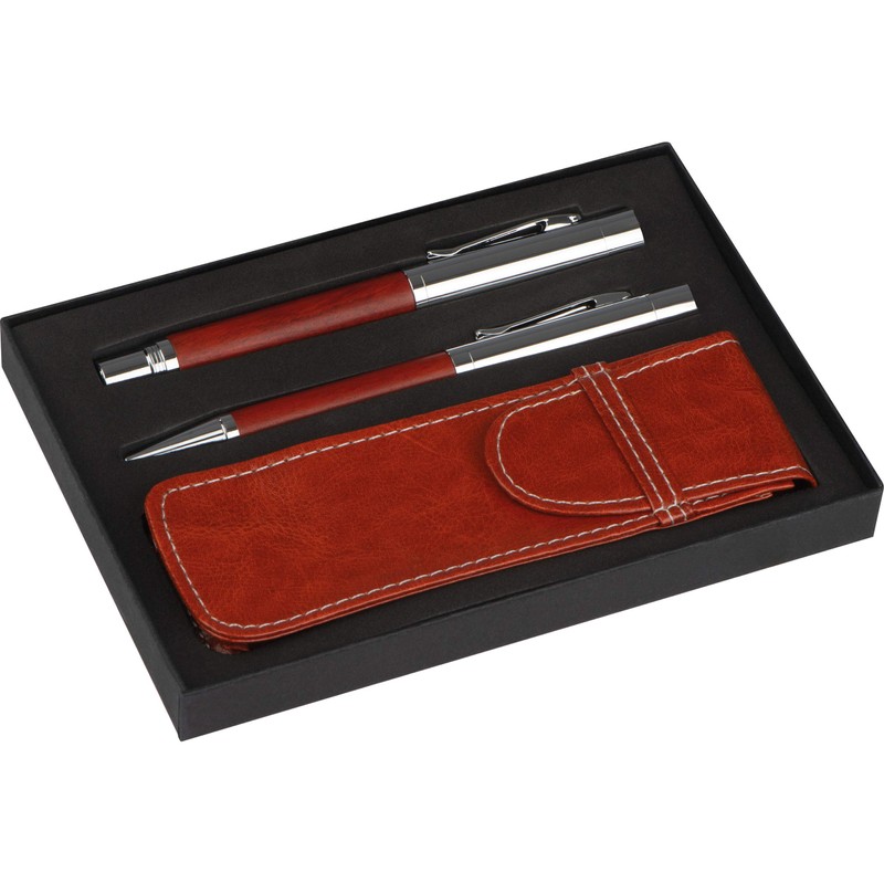 MARK®TWAIN 10898 Writing Set Twist Ballpoint Pen and Fountain Pen