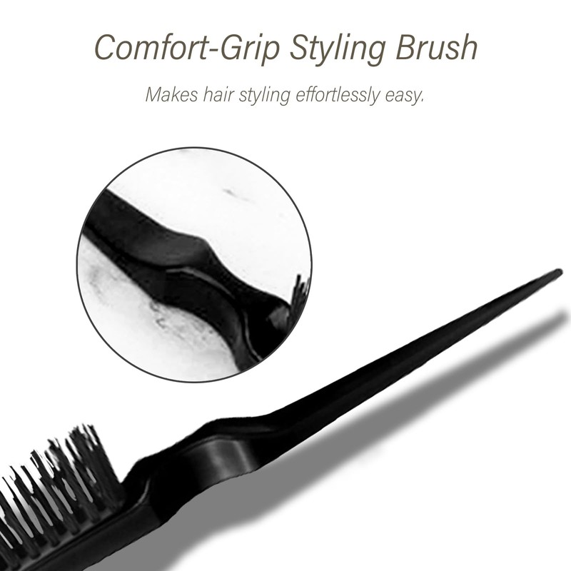 Kootinn 3-Piece Hair Styling Comb Set: Teasing Brush, Rat Tail