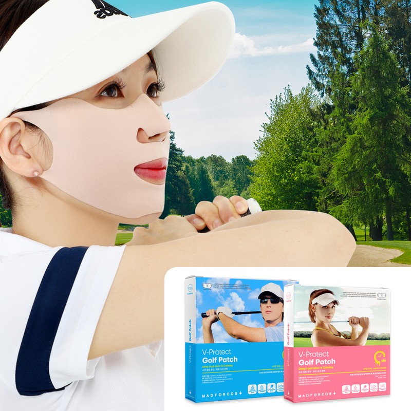 Mad for Course UV protection golf mask pack 5 sheets