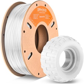 ERYONE ERYONE TPU Filament 1.75mm, 3D Drucker Filament TPU 0.5kg 1 Spool, -0.05mm, 95A, White