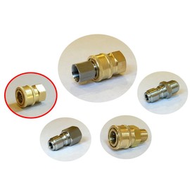 HOTEISON Quick Coupler High-Pressure Washer Cleaning Nozzle High-Pressure Hose Connection All-Purpose Socket Adapter 3/8 (Female-G3/8 Male Thread)