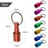 Saipor 7pcs Portable Keychain Drill Screwdriver Bit Holder Aluminum Alloy