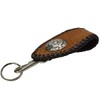 voodoocats Key Chain, Belt Loop, Crocodile Leather, Genuine Leather, Matte