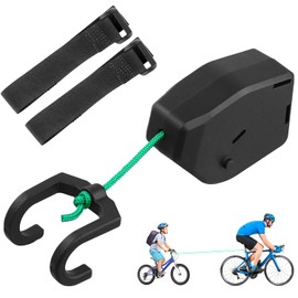 QWORK® Tow Rope Bicycle, Retractable Bicycle Tow Rope, Tow Rope 2.5 m for Mountain Bikes, Road Bikes