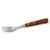 Nirosta Facelmann Fork Stainless Steel with Wooden Handle, Brown with