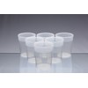 AIOS Dishwasher Safe Stackable Transparent Plastic Cups/Beakers/Tumblers 250ml (Set of
