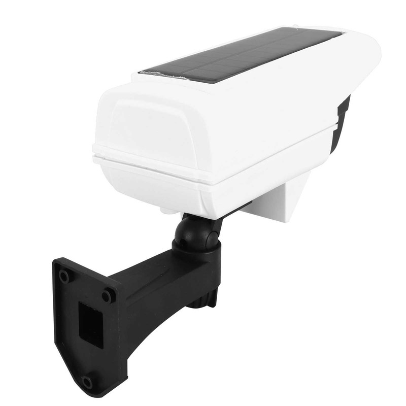 Solar LED Wall Light Simulated Camera Induction Lamp Remote Control
