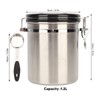 Premium Airtight Stainless Steel Coffee Bean Canister with Release Valve