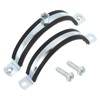 uxcell 2 Pcs Adjustable Pipe Bracket Clamp, 4-1/2"(114mm) Wall Ceiling