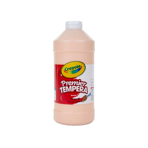 Crayola Tempera Paint 32-Ounce Plastic Squeeze Bottle, Peach