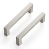 Ravinte 12 Pack 4-1/2 Inch Kitchen Square Cabinet Handles Satin