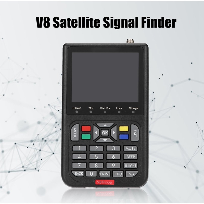 Digital V8 Satellite Signal Finder HD 1080P DVB s Signal
