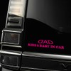 Garson DAD KIDS & BABY IN CARSticker [Pink] ST140-03 D.A.D
