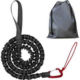 HKYLRAT Bicycle Tow Rope Belt Strap Mountain Bike Parent-Child Pull Reflective Traction Portable Outdoor MTB Elastic Bicycle for Adult Kids Children (Black)