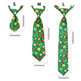 PET SHOW 10pcs Christmas Medium Dog Ties Neckties for Large Dogs Adjustable Holiday Grooming Accessories Neck Ties Bowties Girl Boy Festival Costumes Puppies Cats Photography Party Gift Favor