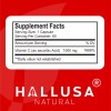 HALLUSA NATURAL VITAMIN C 1000mg - Powerful Antioxidant - Immune