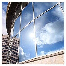 BDF EXS15 Exterior Window Film Privacy and Sun Control Silver 15, Dark - 48in X 7ft