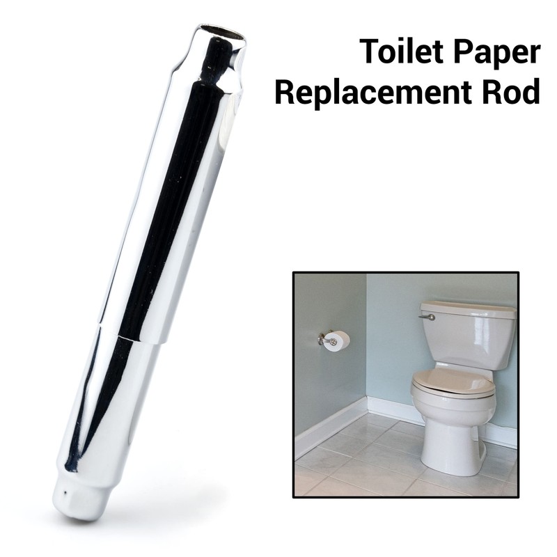 Toilet Paper Holder Replacement Rod Spring Loaded Toilet Paper Holder