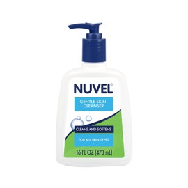 Nuvel Gel Limpiador Facial Diario para Todo Tipo de Piel, Exfoliante Suave con Ácido Salicílico, Elimina Impurezas y Exceso de Grasa, 473 ml, Jabón Facial Cuidado Facial Piel Grasa