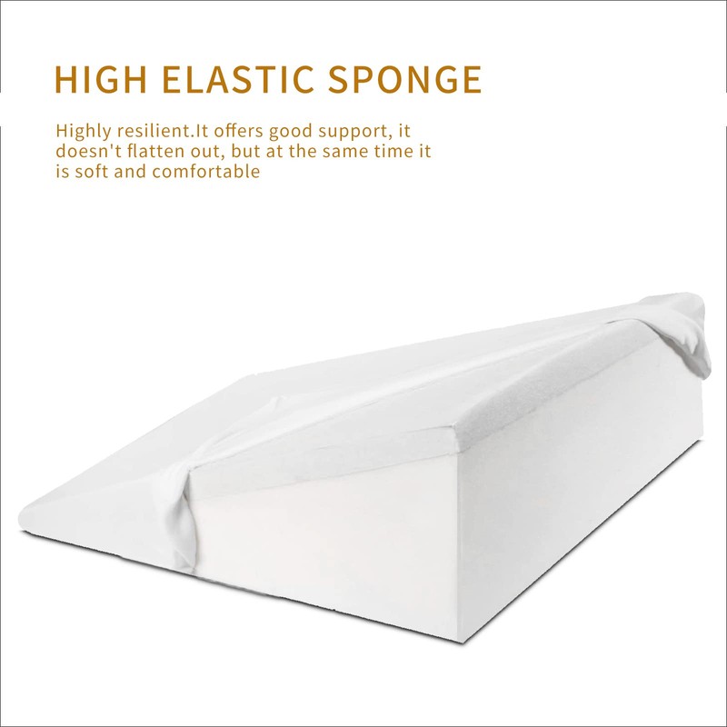 5 Inch Wedge Pillow for Adults,Large Body Support Sponge Triangle