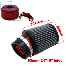 TC-Motor Air Filter & Adapter Kit For 6.5 HP Honda Clone GX160 GX200 Go Kart Predator 212cc Engine Go Kart Racing Cart Mini Bike