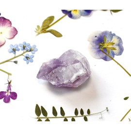 Stone of Calm - Reiki Healing Energy Charged Raw Amethyst Crystal Piece 3.5 cm (Beautifully Gift Wrapped)