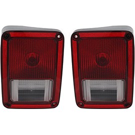For Jeep Wrangler Tail Lights Lamps Set 2007 2008 2009 2010 2011 2012 2013 2014 2015 2016 2017 2018 Driver and Passenger Side