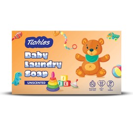 Tickles (Pack of 3) Handmade Nirol Organic Unscented Washing Soap For Baby Clothes, Diaper, Accessories Mainly for Sensitive Skin 100% Chemical Free Natural Laundry Soap For Baby (12.6 Ounce)
