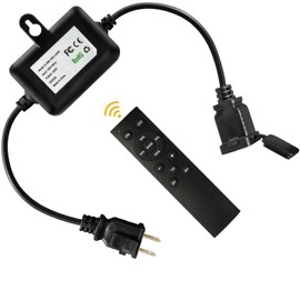 Meidaoduo 120W(Max) Remote Dimmer Plug in with Timer Function for Outdoor String Lights, Patio Lights, Led Lamp,Halogen Lamp in 100FT Remote Control Distance