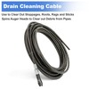 Drain Cleaning Cable, 5/16 In. x 25 ft.Replace 62235,Compatible with