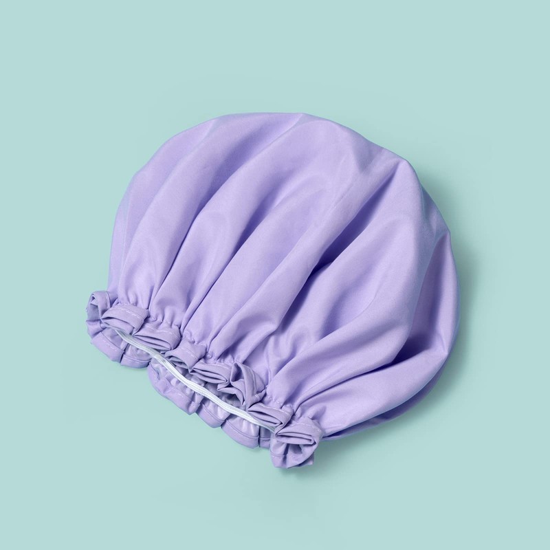 Large Shower Cap, Reusable, Double Layer Lined with Soft Waterproof