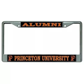 ALUMNI PRINCETON UNIVERSITY P CHROME USA MADE CAR  LICENSE PLATE FRAME