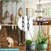 garini 3 Feet Industrial Black Light Fixture Chain, Metal Pendant