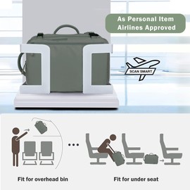 Hanples Women's Large 17.3 Inch Laptop Backpack, Olive Green, Waterproof, Suitable for Air Travel