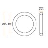 sourcing map Pack of 11 O-rings nitrile rubber seal 15