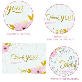 OFIHANLY Thank You Poly Mailer Bags 10x13 Inch 100 Pack, Cute Shipping Bags for Clothes, Self Seal Plastic Packaging Mailing Envelopes for Small Business