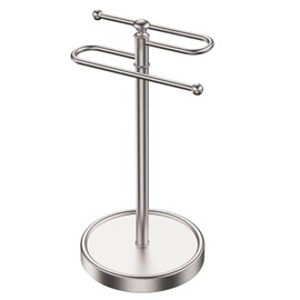 Hand Towel Holder, 304 Stainless Steel Heavy Duty S Shape Hand Towel Stand Free Standing Towel Bar for Bathroom Kitchen Countertop