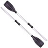 2 PCS Telescoping Paddle Aluminum Alloy Paddles Round Grip Boat
