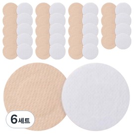 Good Nation Men's Solid Nipple Band White 10p + Skin 10p Set, 6 Sets / 굿네이션 남성용 견고한 니플밴드 화이트 10p + 스킨 10p 세트, 6세트