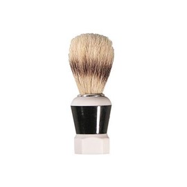 Titania Germany Shaving Brush - Genuine Hair Extra Long Bristles with Comfortable Black Handle - Simple & Efficient Lather Application for Men