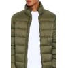 Forever 21 Men's Packable Zip-Up Puffer Jacket, Olive
