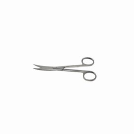 Operating Scissors 4.5" Nursing Shears Straight + Curved Blades Made of High Grade Stainless Steel Surgical Medical Vet Instruments (Sharp/Sharp (Curved))
