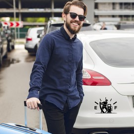 Funny Car Sticker Pull Fuel Tank Pointer Gas Consumption Decal Fuel Gauge Empty Stickers Decoration Fuel Tank Cap Truck Motorcycle Bumper