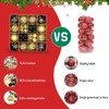 HYran Christmas Baubles, Pack of 44 Christmas Tree Decorations, Plastic