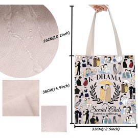 K-drama Social Club Tote Bag for Drama Lovers Korean Gift Korean Drama Addict Gift (K drama)