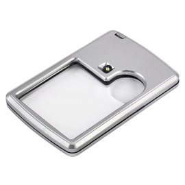 TRIXES 3X 6X High Quality Illuminated Double Magnifying Glass Pocket Magnifier